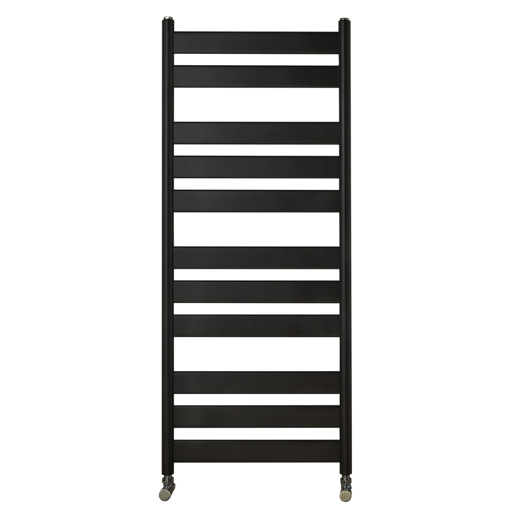 Velaro Azor 800mm x 500mm Matt Black Designer Radiator Cut out