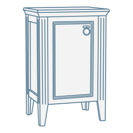 iconography image of a freestanding bathroom cabinet/floorstanding cabinet