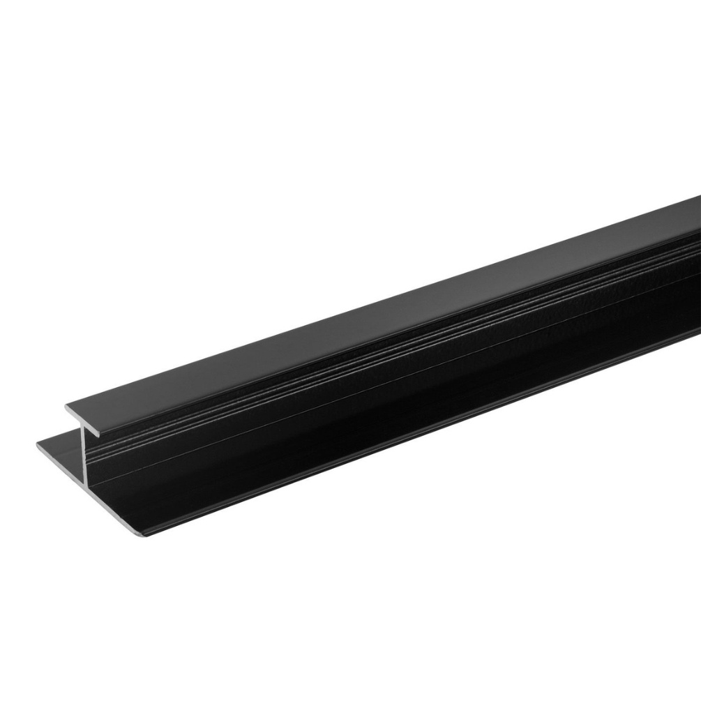 Cut out image of the Showerwall Compact Black Joining Trim