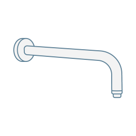 iconography image of a wall mounted shower arm