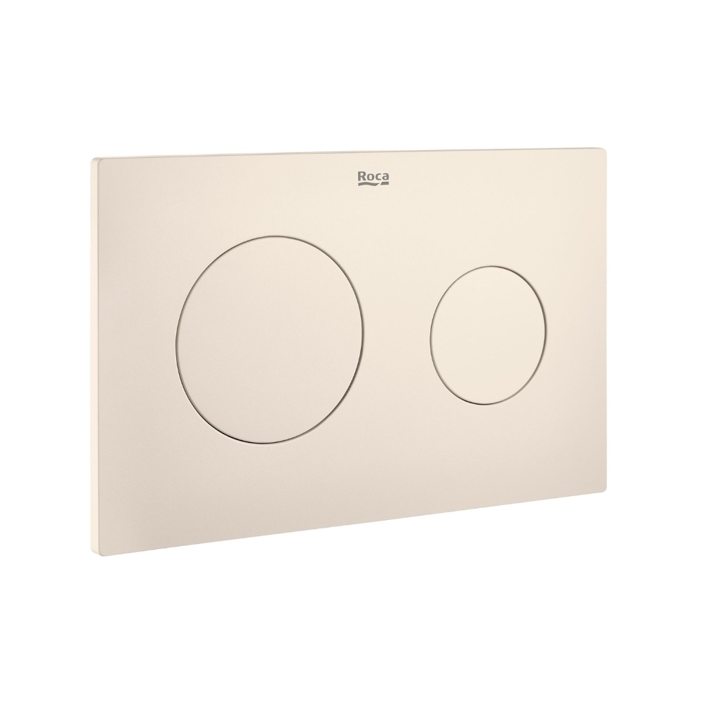 Cut out image of the Roca Duplo One PL10 Matt Beige Dual Flush Plate