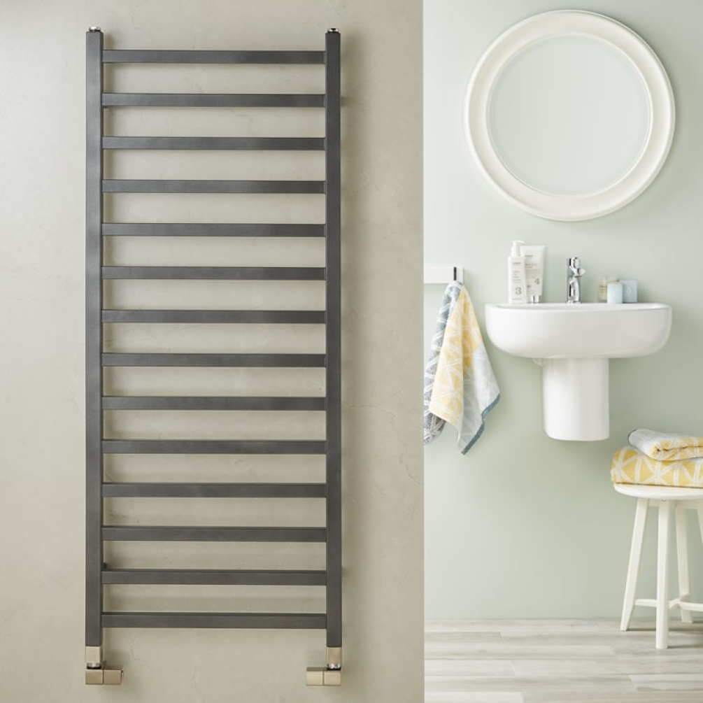Redroom By Barwick Baxx Anthracite Designer Radiator Lifestyle Image 1