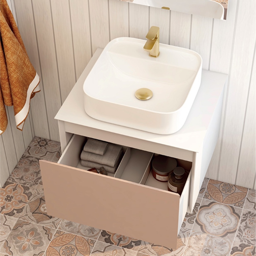 Imex Ravine 420mm White Countertop Basin Lifestyle 1