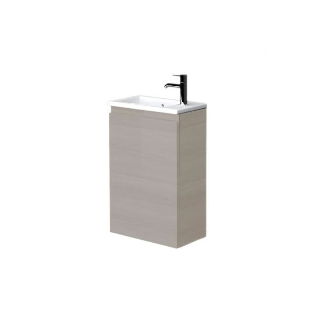 Rak Joy 410mm Grey Elm Cloakroom Unit & Basin - Image 1