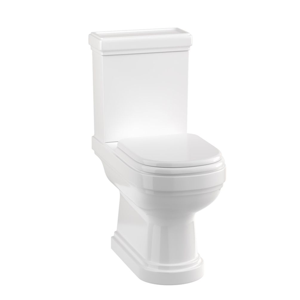 Product Cut out image of the Burlington Riviera Close Coupled Open Back Toilet