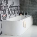 Cleargreen Viride 1700mm Offset Bath - Right Hand