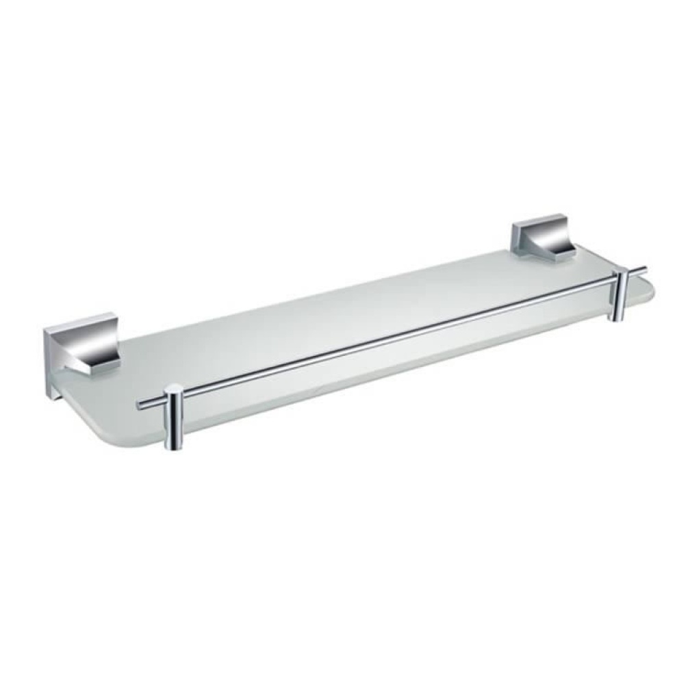 Heritage Chancery Chrome Single Glass Shelf Image