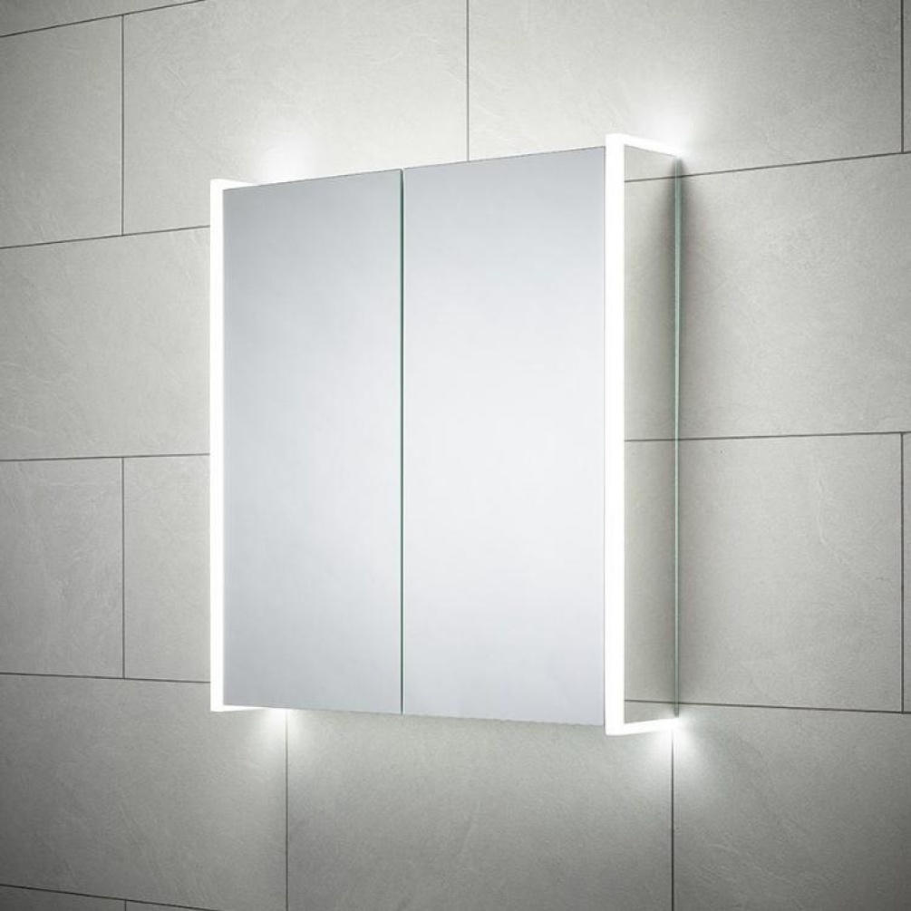 Close up product image of closed Sensio Ainsley Double Door LED Mirror Cabinet SE30794C0