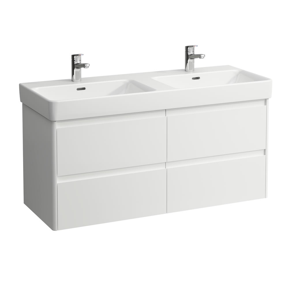 Cutout image of Laufen Base 2.0 Matt White 1200mm Wall-Hung Vanity Unit & Basin