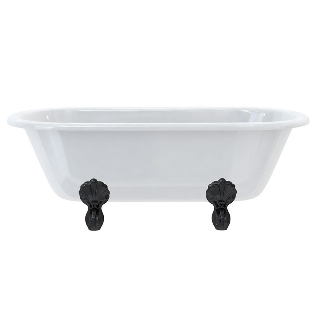 Burlington Windsor 1700mm Freestanding Bath With Luxury Black Claw Feet