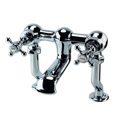 Imperial Lichfield Chrome Deck Mounted Bath Filler