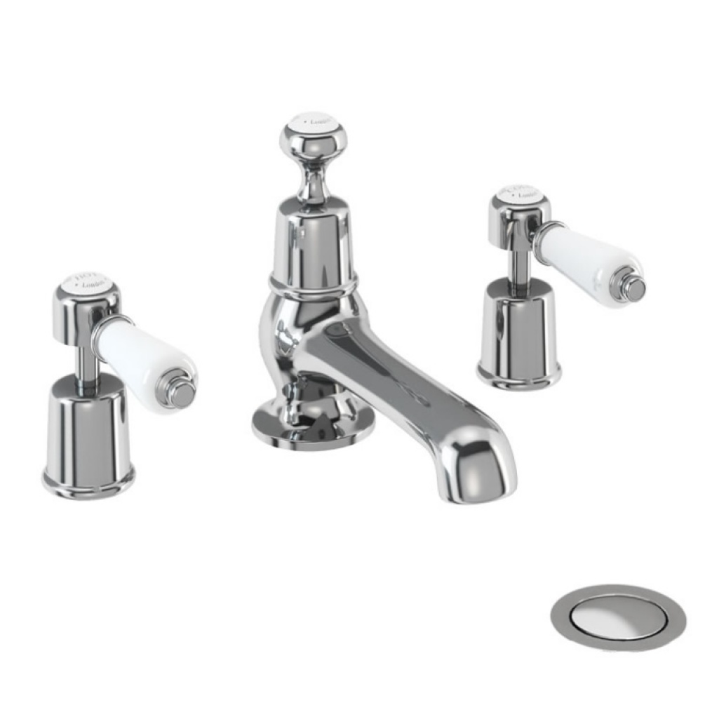 Burlington Kensington 3 Tap Hole Basin Mixer