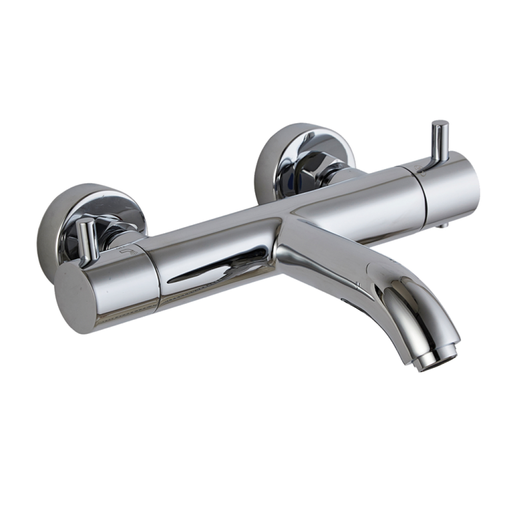 Photo of JTP Vos Chrome Wall Mounted Thermostatic Bath Filler Cutout