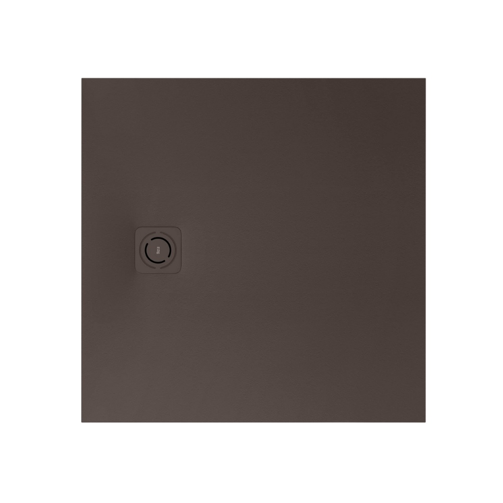 Cut out image of the Roca Terran-N Stonex 800mm Coffee Square Shower Tray with Waste