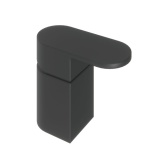 Product Cut out image of the Abacus Ki Matt Black Deck Mounted Single Lever Mixer
