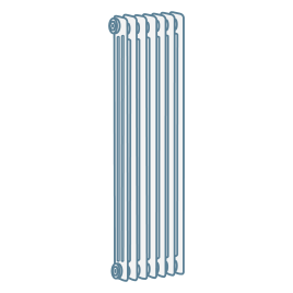 iconography image of a traditional style radiator