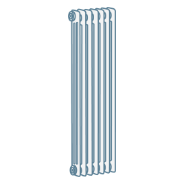 iconography image of a traditional style radiator