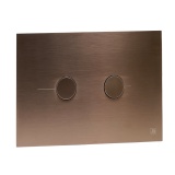 JTP Brushed Bronze Metal Pneumatic Dual Flush Plate Cut Out