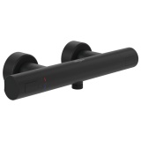 Cutout image of Villeroy & Boch Universal Matt Black Round Thermostatic Shower Valve