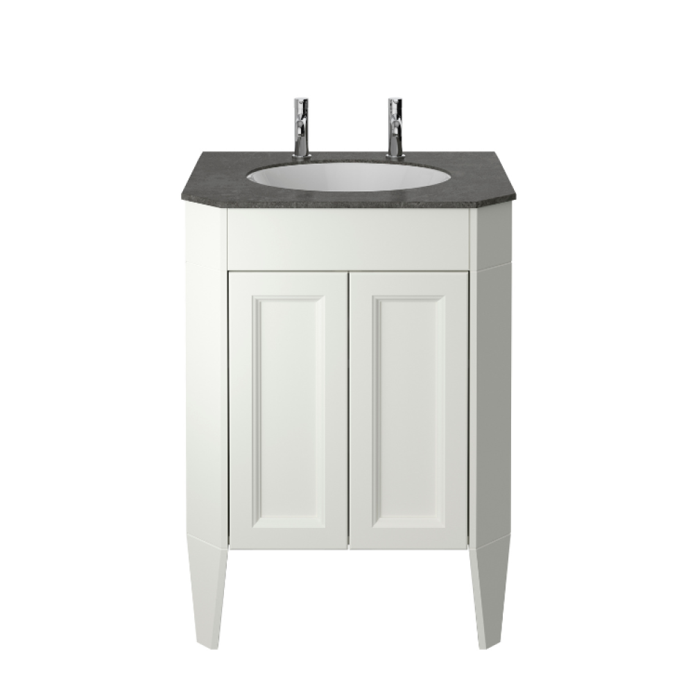 Heritage Caversham 600mm Chantilly Freestanding Granley Vanity Unit