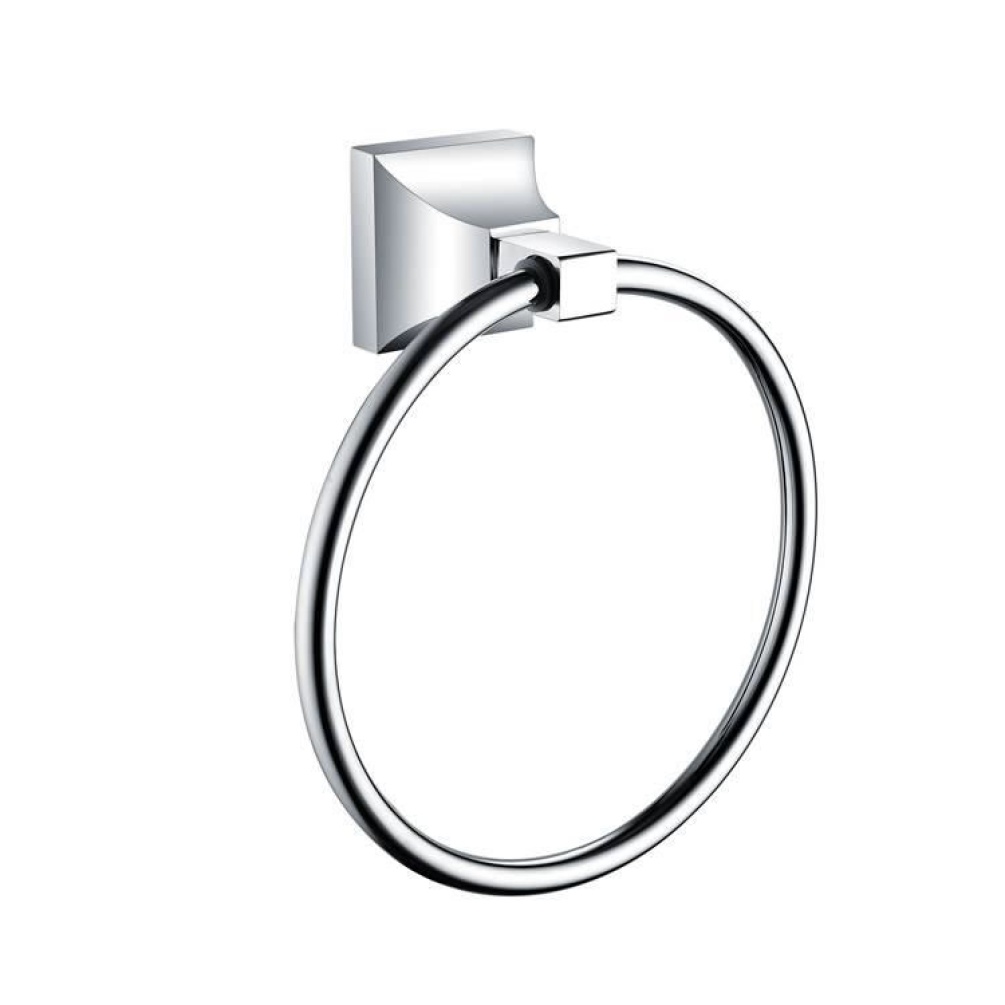 Heritage Chancery Chrome Towel Ring Image 1