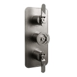 Photo Of Crosswater Union Brushed Black Chrome Lever Shower Valve