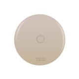 Cutout image of TED Brushed Nickel Wireless Shower Activation Button