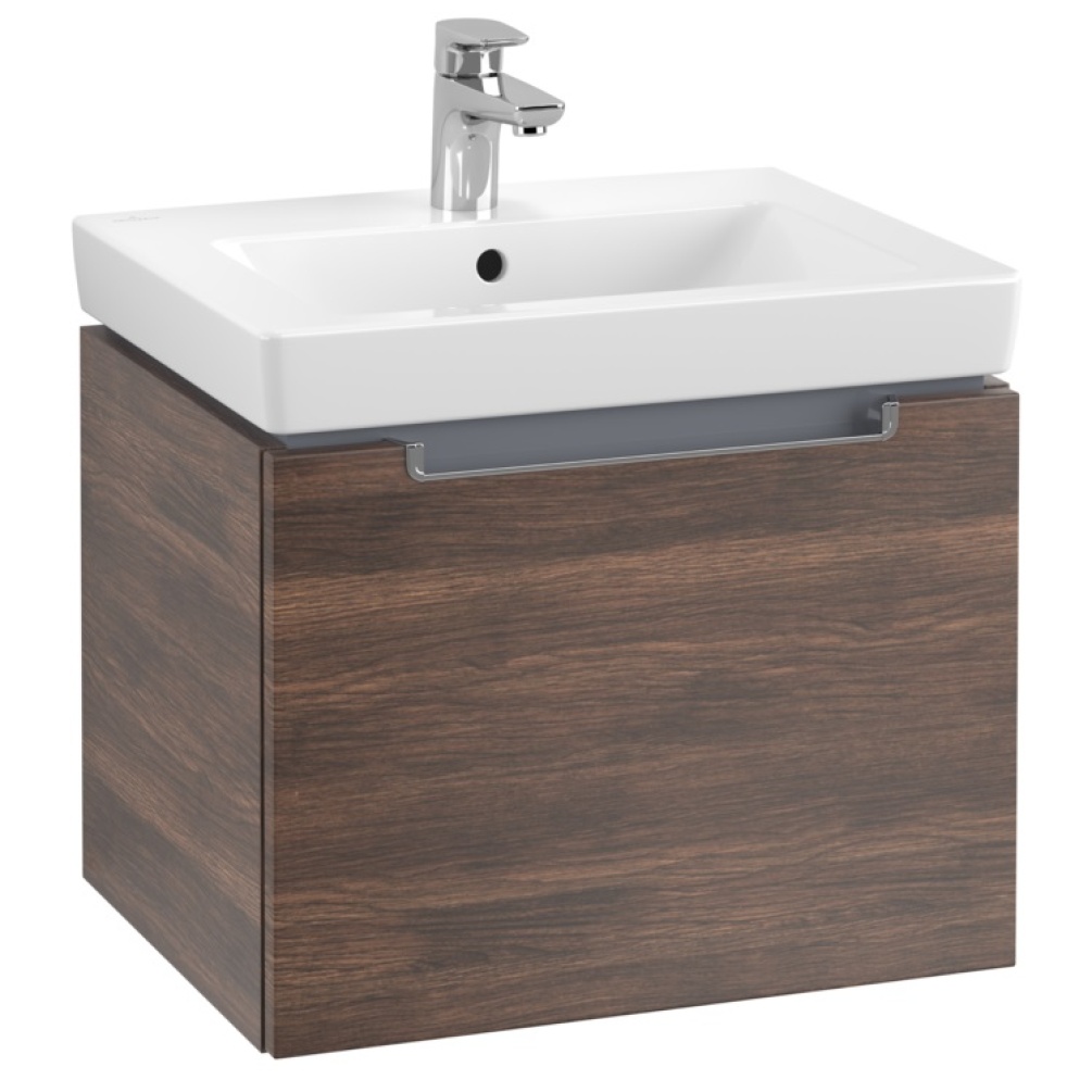 Product cut out image of Villeroy and Boch Subway 2.0 537mm Arizona Oak vanity unit and basin
