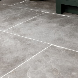 image of limestone bathroom floor tiles - ca pietra tyrone limestone seasoned finish floor tiles