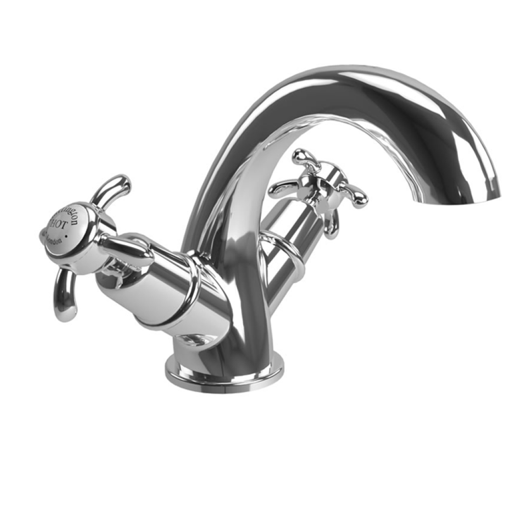 Photo of Burlington Anglesey Mono Basin Mixer with White Indices Cutout