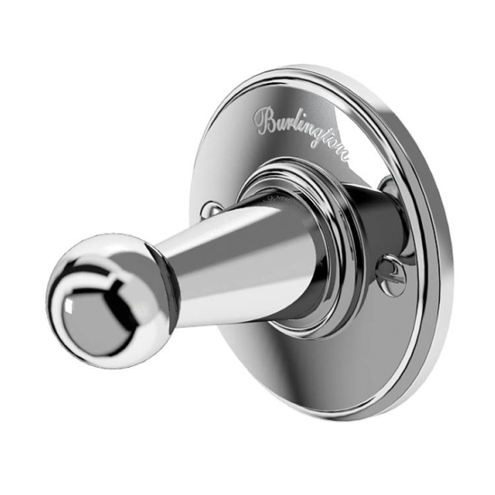 Product Cut out image of the Burlington Chrome Robe Hook