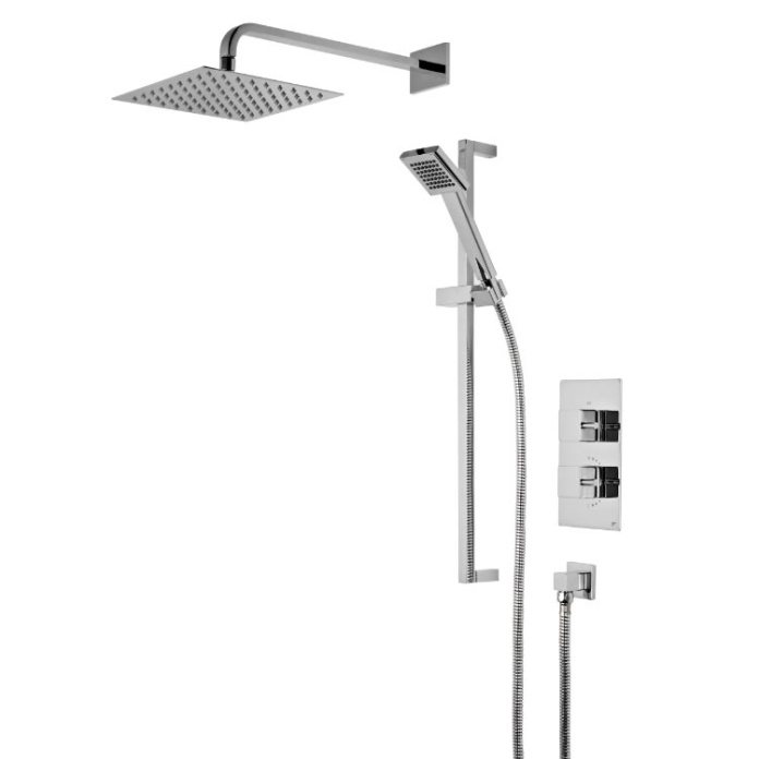 Roper Rhodes Event Square Dual Function Shower System with Head & Handset