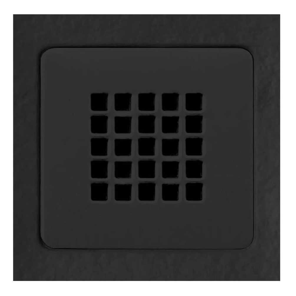 Cutout image of Tissino black slate waste cover grate