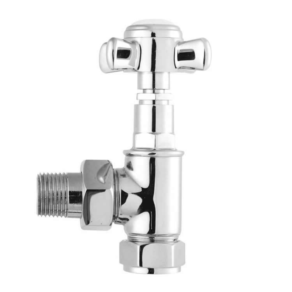 Photo of Bayswater Victorian Crosshead Angled Radiator Valves