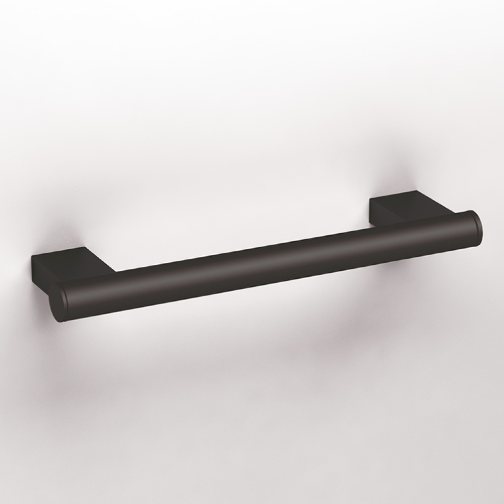 Photo of Bathroom Origins Sonia Lux Black 300mm Grab Bar Cutout