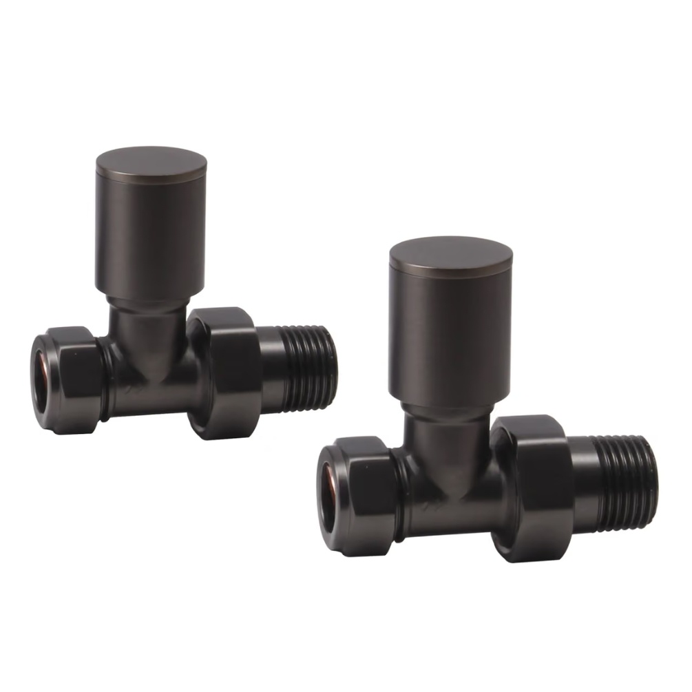 Crosswater Slate Straight Radiator Valves Cut Out