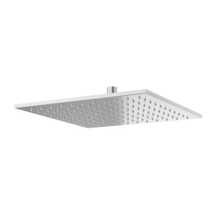 Product cut out image of Crosswater Zion 300mm Brushed Stainless Steel Square Easy Clean Shower Head - FH330V+