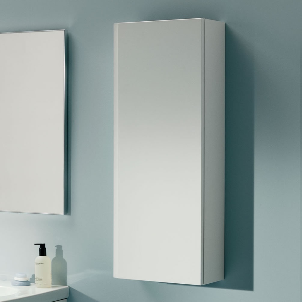 Lifestyle image of Laufen Lani Matt White 700mm Wall-Hung Cabinet