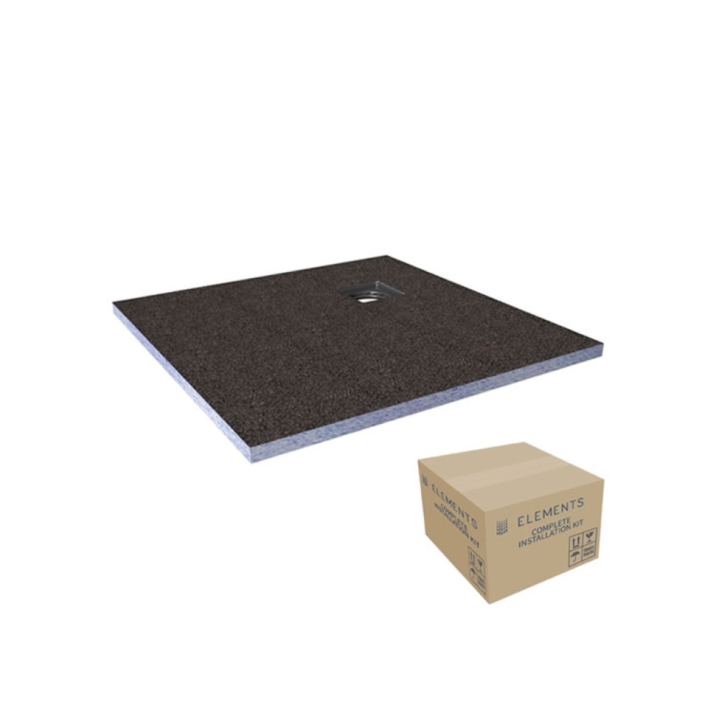 Photo of Abacus Elements 900mm Level Access 30mm Shower Tray Kit with Corner Drain 