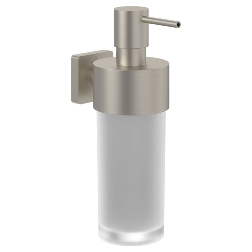 Cutout image of Villeroy & Boch Elements Striking Matt Brushed Nickel Soap Dispenser