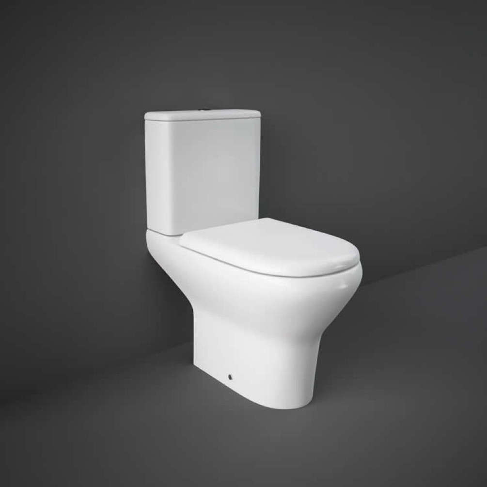 RAK Compact Comfort Height Open Back Close Coupled Toilet