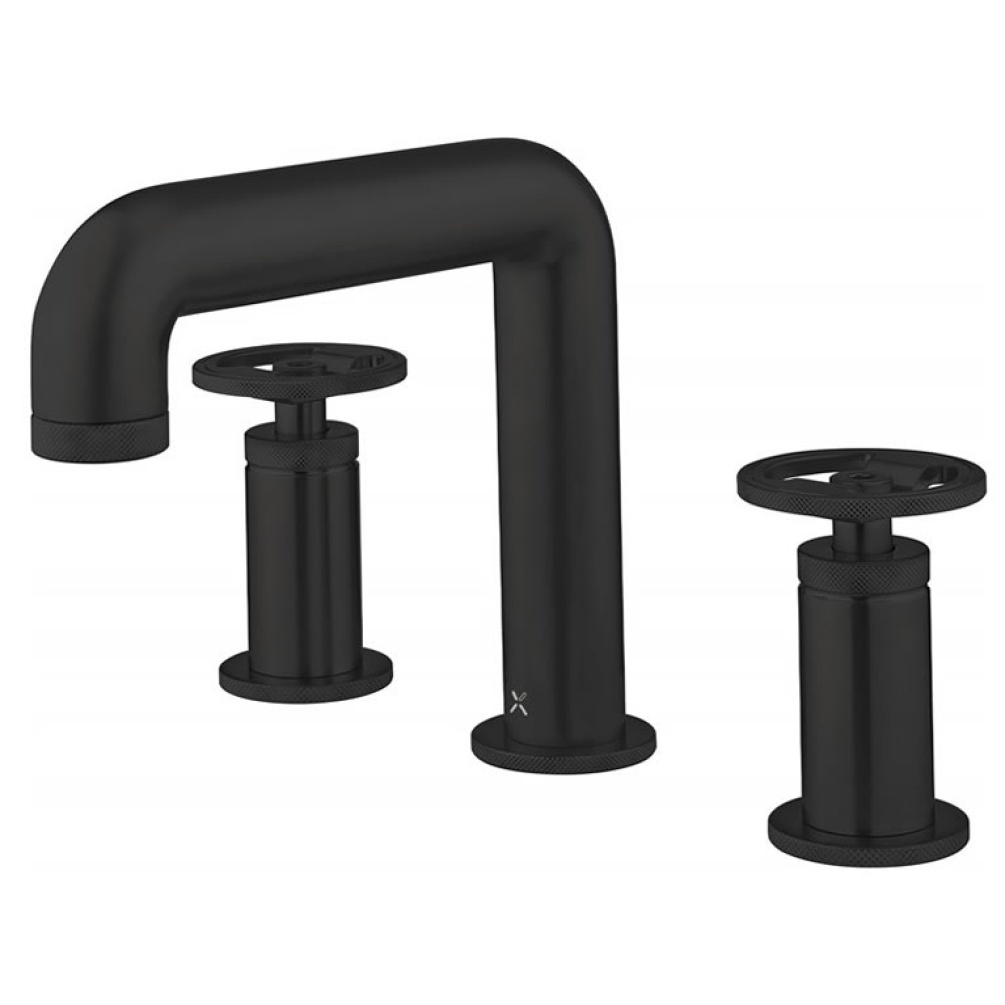 Cutout image of Crosswater UNION Matt Black Basin Mixer