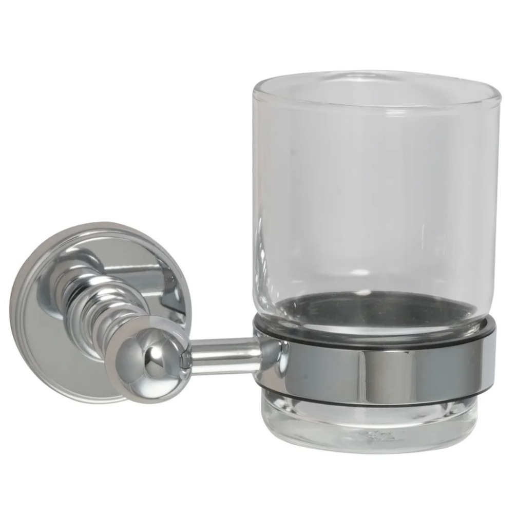 JTP Grosvenor Cross Chrome Tumbler Holder Cut Out