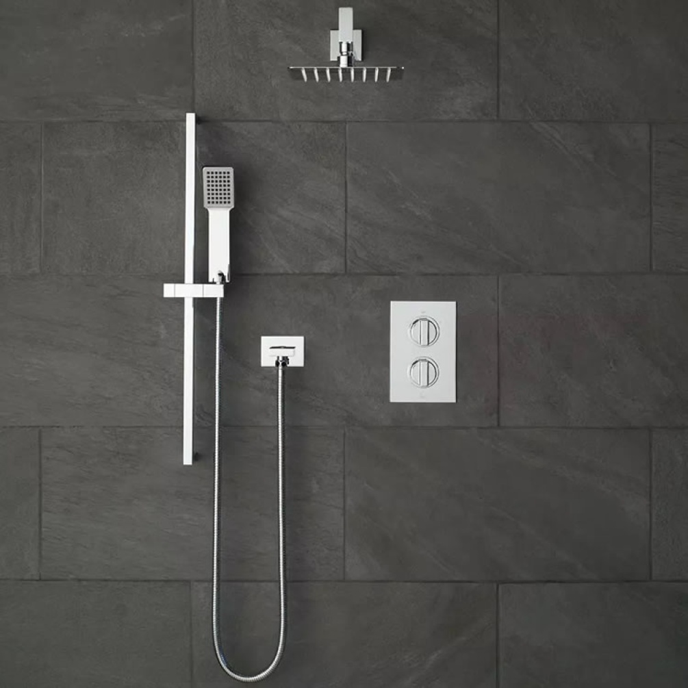 Lifestyle image of Vado Notion Twin Outlet Thermostatic Shower Valve Pack